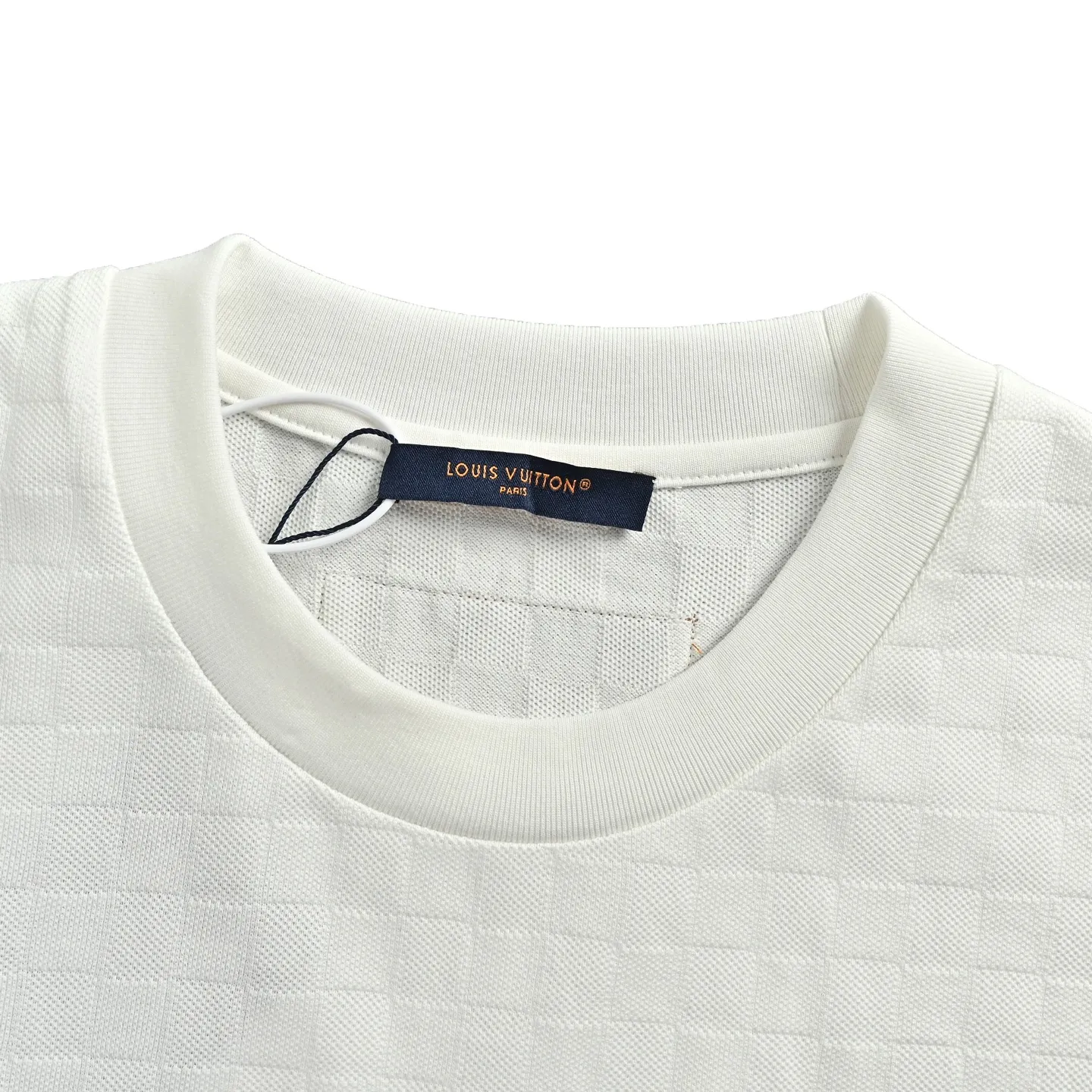 Louis Vuitton/Louis Vuitton checkerboard letter patch pocket short sleeves
